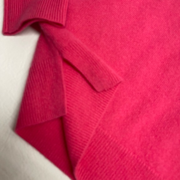 Ann Taylor 100% cashmere v neck sweater pink size M - Picture 2 of 5